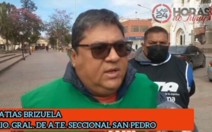 ATE seccional San Pedro participará de la marcha provincial de este miércoles