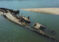 Los bajos niveles de agua en el Danubio revelan buques de guerra alemanes hundidos de la Segunda Guerra Mundial
