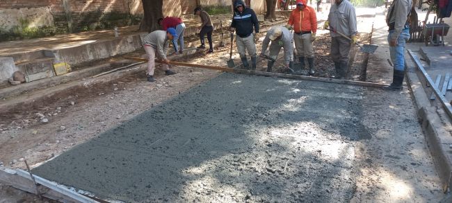 Continúan las obras de mejoramiento urbano en distintos puntos de San Pedro de Jujuy