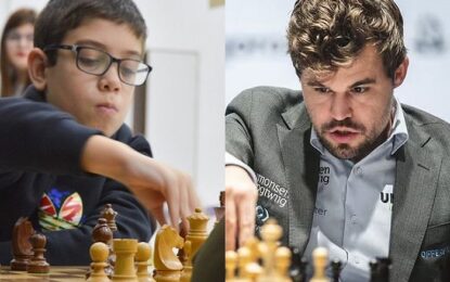 El argentino Faustino Oro, de 10 años, derrotó al número uno de ajedrez
