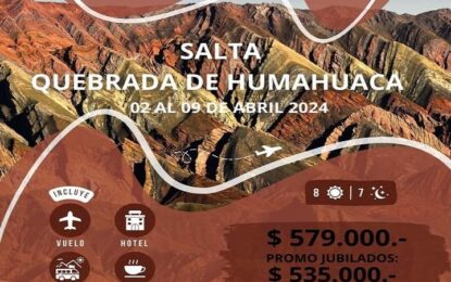 De nunca acabar: Promocionan Salta con imágenes de la provincia de Jujuy
