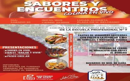 Se realizará la “Cocina en Vivo” en la plaza central de San Pedro