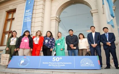 En La Rioja diputados de Jujuy participan de la 50º Sesión Plenaria del Parlamento del Norte Grande