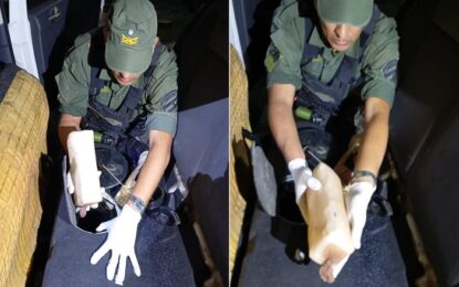 Ledesma: Gendarmes controlaban un auto y detectaron el tanque de combustible relleno con 19 kilos de cocaína