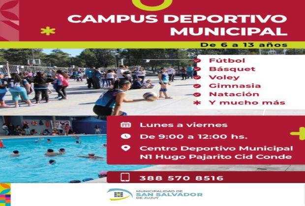 Campus Deportivos Municipales: Propuestas recreativas y formativas para febrero
