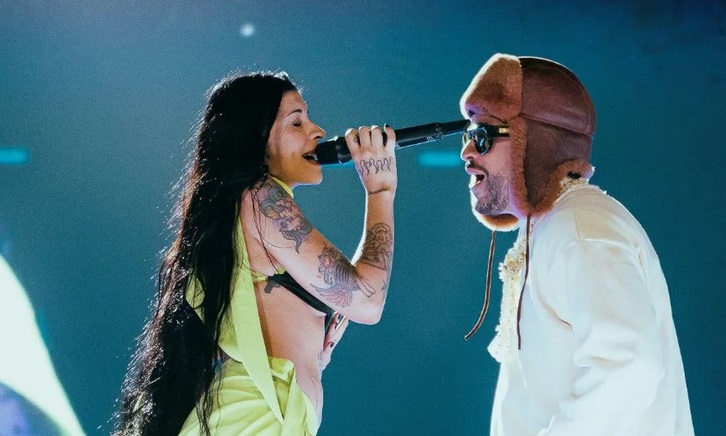 Cazzu, la invitada especial en el segundo show de Bad Bunny en River