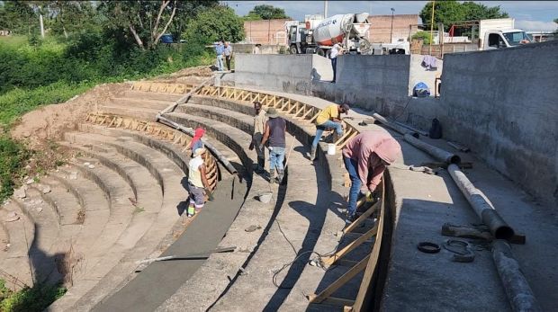 Avanzan los trabajos de ampliación en el Mirador del barrio La Merced