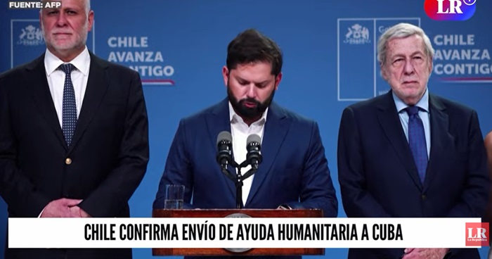 Chile confirma que enviará ayuda humanitaria a Cuba