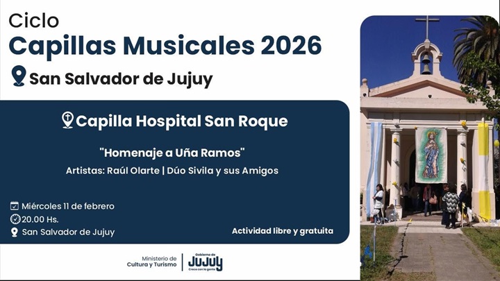 Nuevo encuentro del ciclo Capillas Musicales en la capilla del hospital San Roque