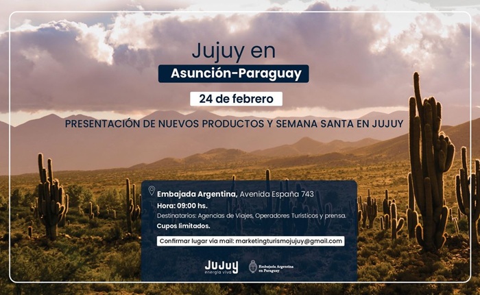 Jujuy presenta en Asunción su nueva oferta turística