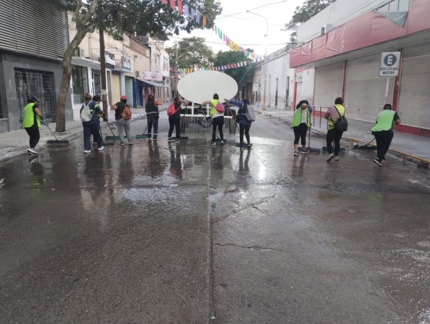 Intenso operativo de limpieza durante el fin de semana de corsos