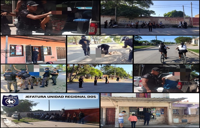 Amplio operativo policial en la ciudad de San Pedro