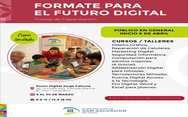 Capital: Lanzan cursos gratuitos sobre nuevas tecnologías para todas las edades