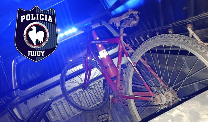 Intervención Policial: Recuperan bicicleta de dudosa procedencia en barrio Nueva Presidente Perón