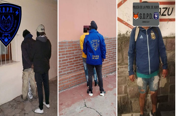 Golpe al delito en Capital: Grupo Dinámico sacó de las calles a tres sujetos con antecedentes