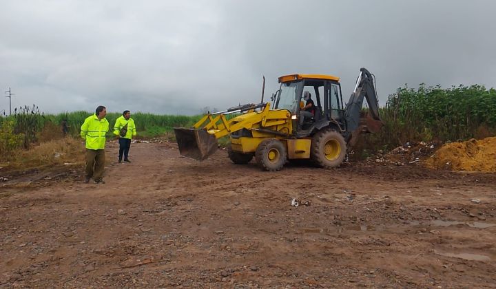 Continúa la limpieza y erradicación de basural a cielo abierto en San Pedro