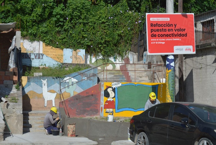 Escaleras urbanas: Avanzan obras en tres conexiones claves entre barrios&hellip;