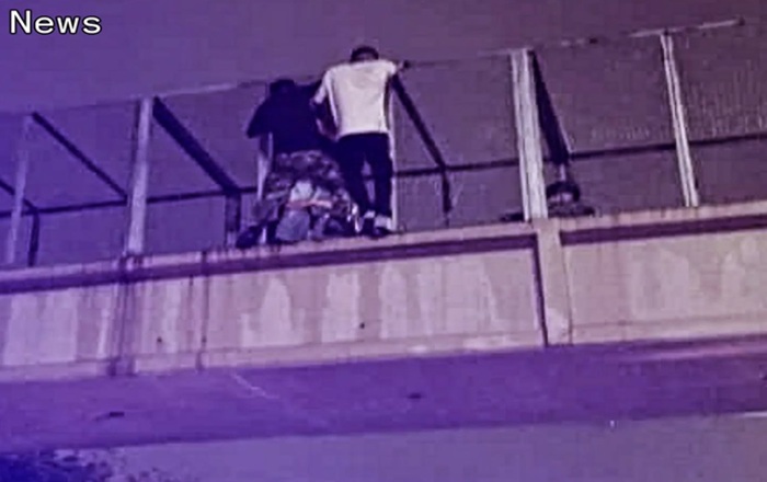 Evitaron una tragedia en la pasarela de avenida General Savio