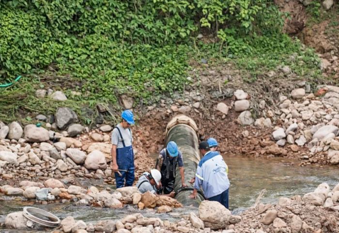 Agua Potable de Jujuy finalizó la reparación del acueducto del Puente Paraguay