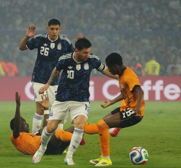La selección Argentina derrotó a Zambia por 5-0 en un amistoso internacional