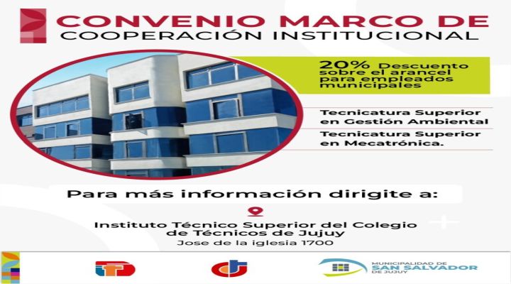 Se firmo un convenio entre la Municipalidad y el Colegio de Técnicos para descuentos en tecnicaturas