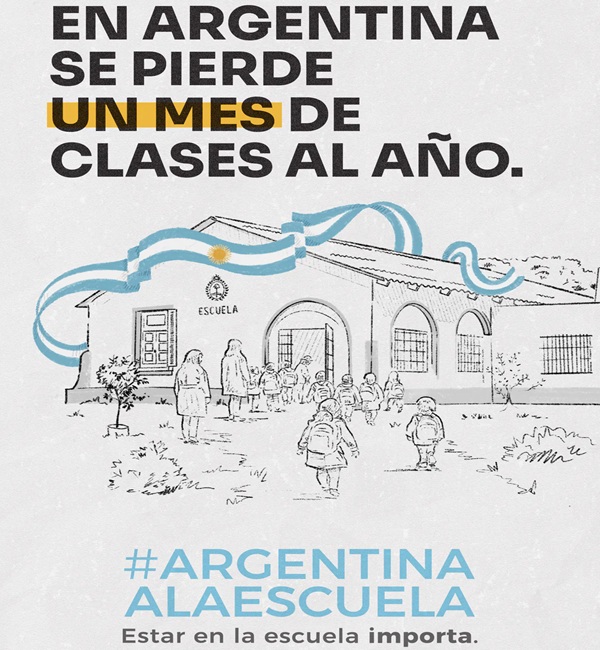 #ArgentinaALaEscuela: Una campaña para visibilizar que los estudiantes pierden un&hellip;