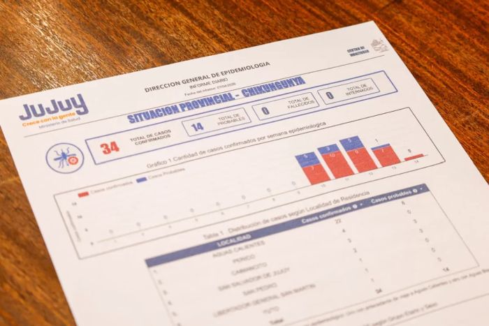 Ya son 34 los casos confirmados de chikungunya en la provincia