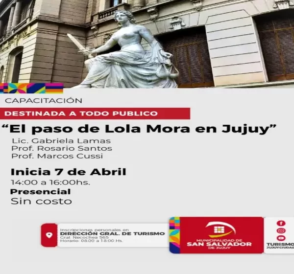 El municipio capitalino impulsa un ciclo formativo gratuito sobre la historia y obra de Lola Mora