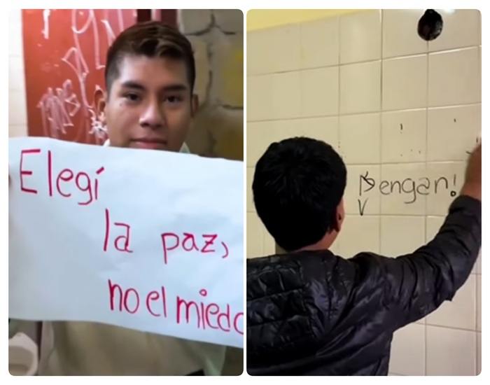 Conciencia escolar: Alumnos del Comercial 3 lanzaron una campaña contra las falsas amenazas en las escuelas