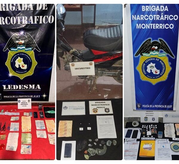 Más de 1.500 dosis de estupefacientes fueron secuestradas y 12 puntos de venta de droga cerrados en la última semana