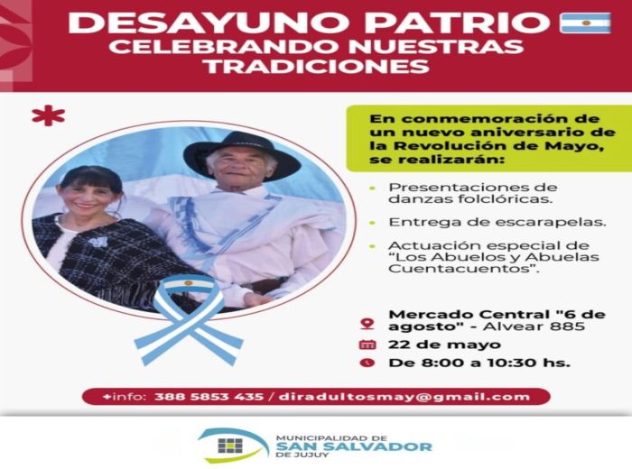 Se viene una nueva edición del “Desayuno Patrio” en el Mercado 6 de Agosto