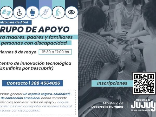 Realizarán un encuentro gratuito para madres, padres y familiares de personas con discapacidad