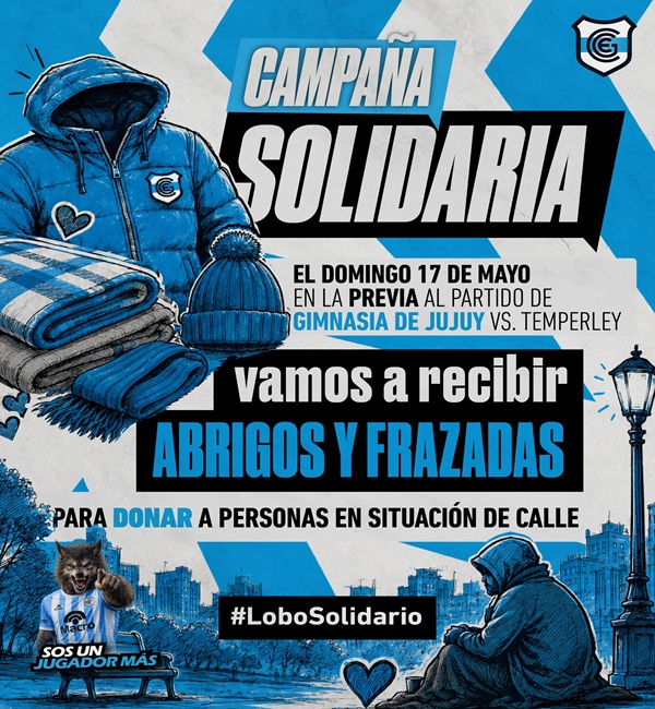 Gimnasia llevará a cabo una colecta de abrigos