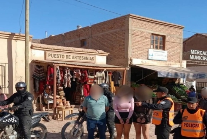 Estafas en Tilcara: La Policía atrapó a tres correntinos que realizaban pagos con transferencias falsas