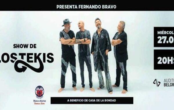 Los Tekis cantan a beneficio de Casa de la Bondad en Buenos Aires