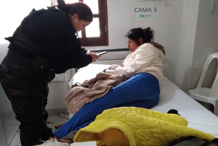 Policías salvaron la vida de un bebe en Monterrico