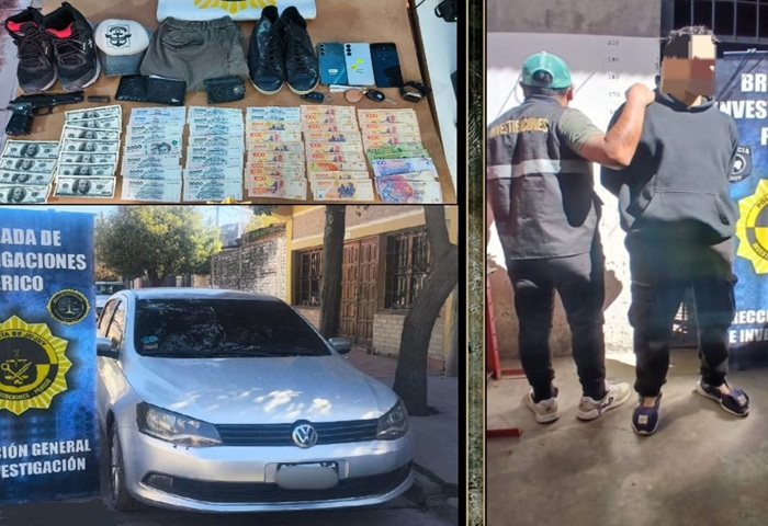 La banda que se dedicaba a robos millonarios, fue desarticulada por detectives de Perico