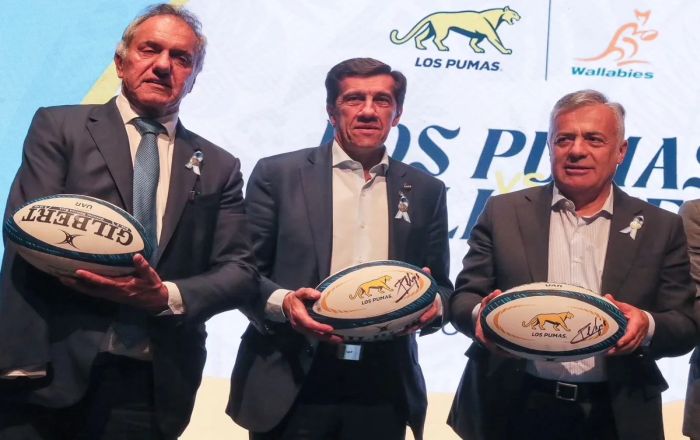 Sadir participó del lanzamiento oficial del test match con Australia…
