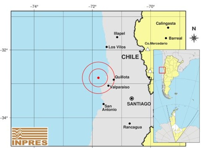 Un sismo de 6,1 sacudió a Chile y en varias provincias argentinas