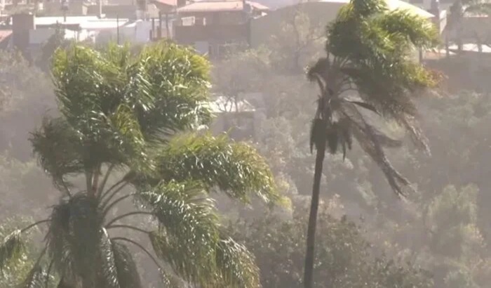 Fuerte viento norte azota San Salvador de Jujuy desde la madrugada de este jueves