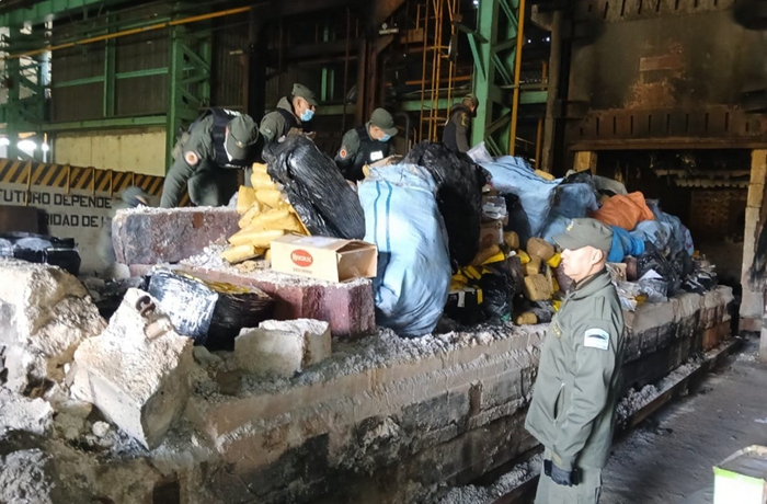 Incineraron en Industria Zapla más de tres toneladas de estupefacientes de diferentes operativos de Gendarmería