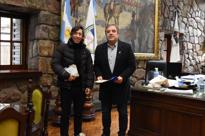 El vicegobernador Bernis recibió al presidente del Ente Autárquico Permanente, Leandro Morales