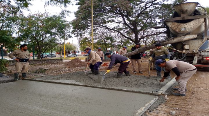Avanzan las obras en diferentes puntos de la ciudad de San Pedro