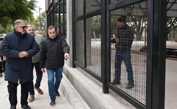 El intendente Jorge supervisó los avances del multiespacio de Santa Rita