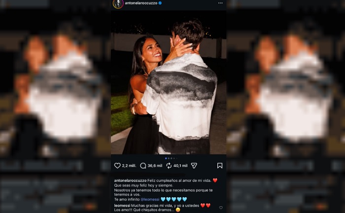 El mensaje de Antonela Roccuzzo a Messi por su cumpleaños: «Te amo infinito»