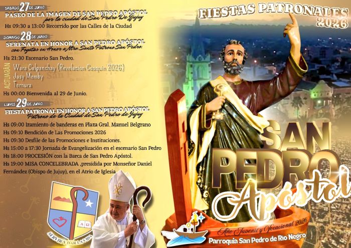 Fiesta patronal en honor a San Pedro Apóstol, patrono de la ciudad de San Pedro de Jujuy