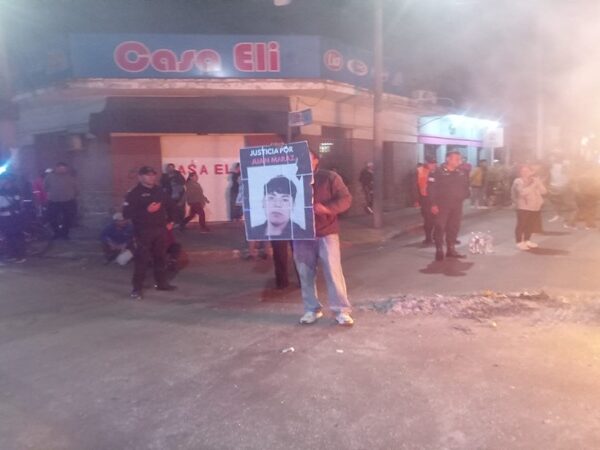 Protesta por la liberación del imputado de la muerte de Juan Maraz