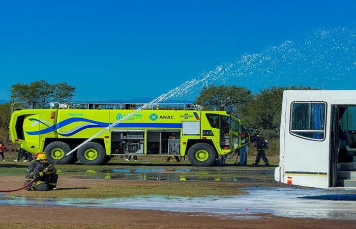Simulacro de emergencia aeronáutica: Destacaron la respuesta de los equipos y la articulación interinstitucional