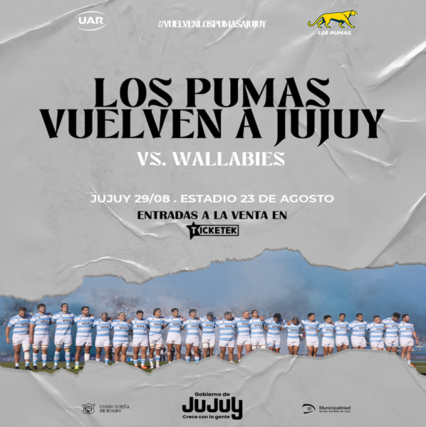 Los Pumas y Australia en Jujuy: Ya están disponibles las entradas