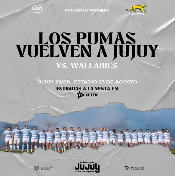 Los Pumas y Australia en Jujuy: Ya están disponibles las…